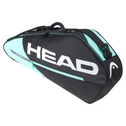 Head Tour Team 3 Pack Black And Mint Tennis Bag