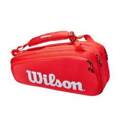 Wilson Super Tour 6 Pack Red Tennis Bag