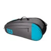 Wilson Team 6 Pack Blue And Grey Tennis Bag