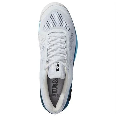 Wilson Rush Pro 4.0 Men's Tennis Shoe White/Blue Coral - Image 2