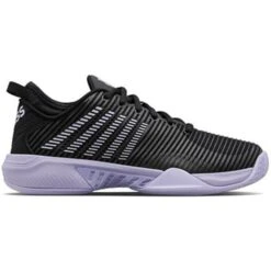 K-Swiss K- Swiss Women's Hypercourt Supreme Black/Purple Heather Tennis Shoes