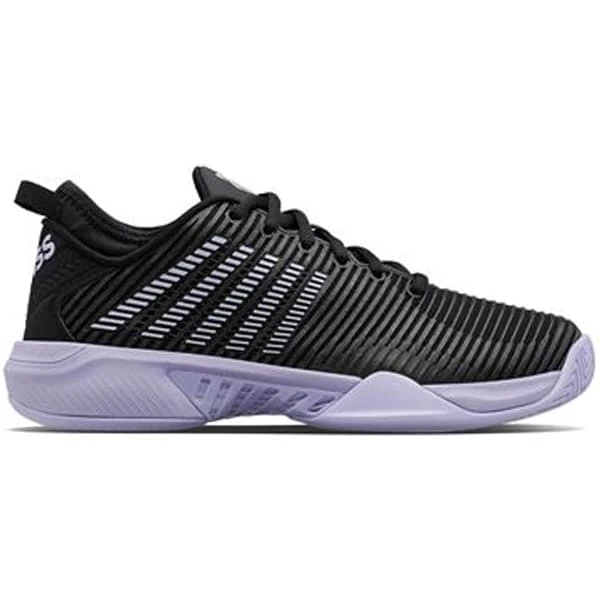 K-Swiss K- Swiss Women's Hypercourt Supreme Black/Purple Heather Tennis Shoes